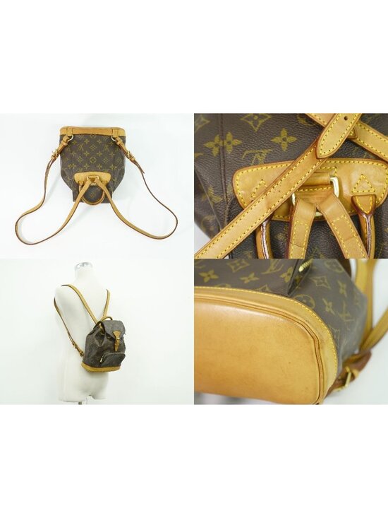 Louis Vuitton LV Mini Montsouris Monogram Backpack Brown main image 7